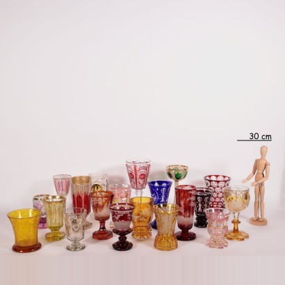 Antiquitäten, Glas, antikes Glas, antikes Glas, antikes italienisches Glas, antikes Glas, neoklassisches Glas, Glas des 19. Jahrhunderts