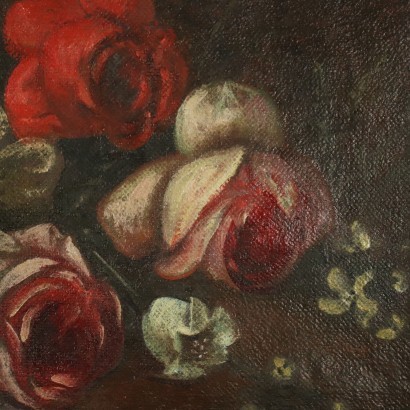 Coppia di nature morte con fiori