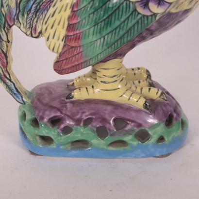 Coq et Poule Man. Porcelaine de Paris France XX Siècle