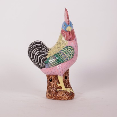 Coq et Poule Man. Porcelaine de Paris France XX Siècle