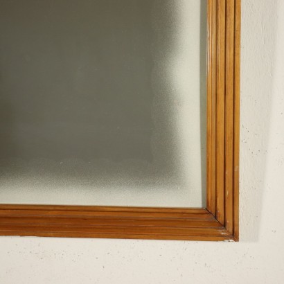 Mirror Beech Mirror Glass Italy 1950s