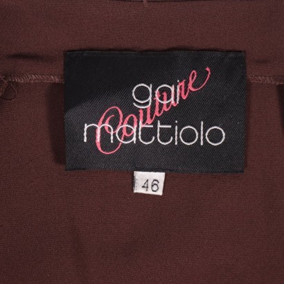 Gai Mattiolo Robe Acétate - Italie Années 1980-1990