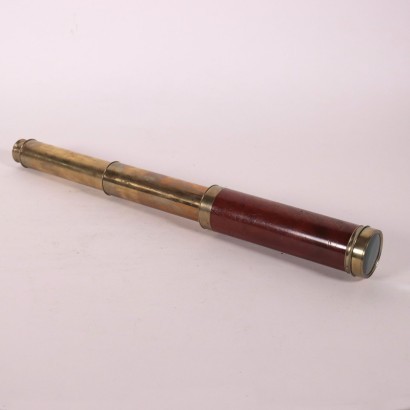 Nautic Telescope Brass and Mahogany London 19th Century