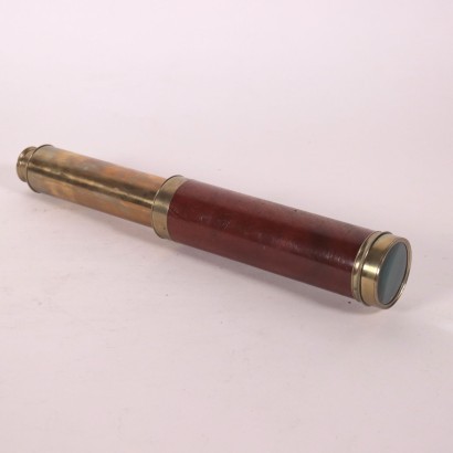 Nautic Telescope Brass and Mahogany London 19th Century