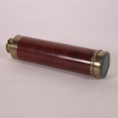 Nautic Telescope Brass and Mahogany London 19th Century