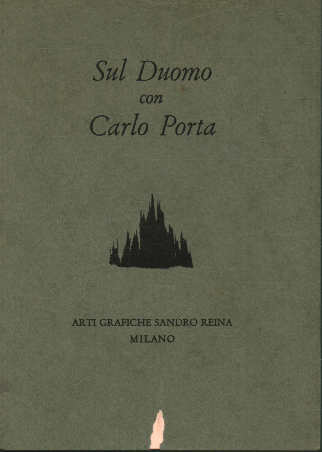 On the Duomo with Carlo Porta. Letter to Tommaso Gross, Carlo Porta