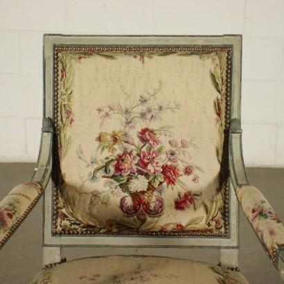 Napoleon III Armchair Beech Cloth France 19th Century