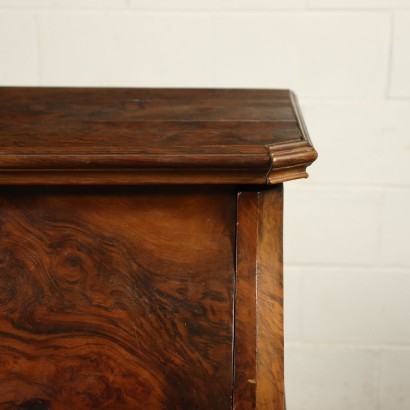 Austrian Biedermeier Dresser Mahogany Sessile Oak Marble 19th Century