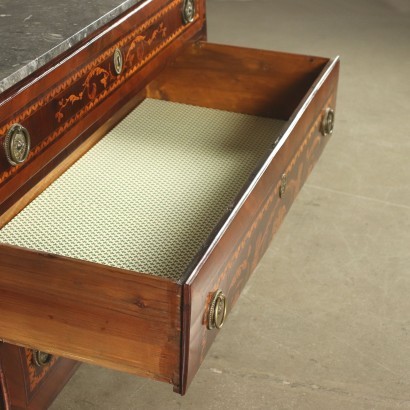 Pair Of Chests Of Drawers Neoclassical Walnut Lombardy Italy Late 1700