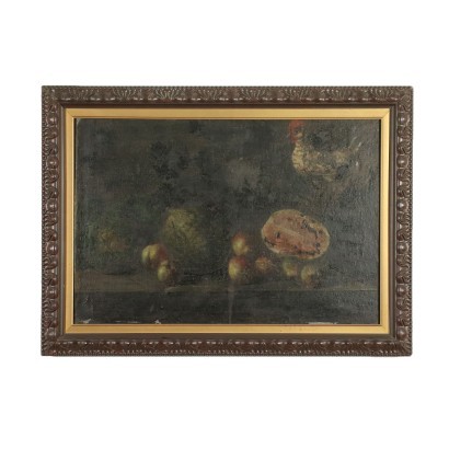 Nature Morte Huile sur Toile Italie XVIII Siècle