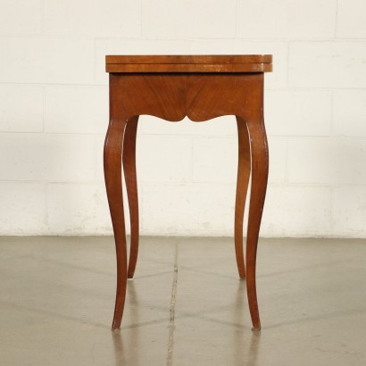 Barocchetto Revival Openable Game Table Walnut Italy 20th Century