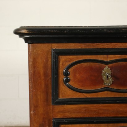 Lombard Barocchetto Revival Open Desk Mahogany 20th Century