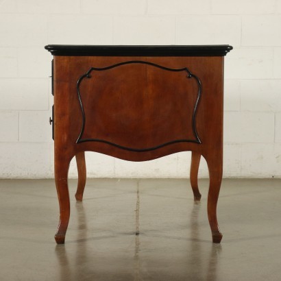 Lombard Barocchetto Revival Open Desk Mahogany 20th Century