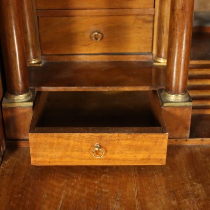 Restoration Secretaire Walnut Italy 19th Century