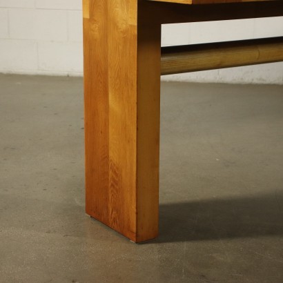 Table Carlo Scarpa Sessile Oak Veneer Solid Ash Italy 1970s 1980s