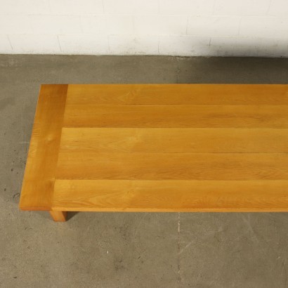 Table Carlo Scarpa Sessile Oak Veneer Solid Ash Italy 1970s 1980s