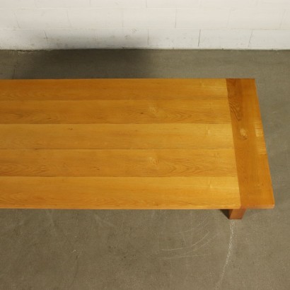 Table Carlo Scarpa Sessile Oak Veneer Solid Ash Italy 1970s 1980s