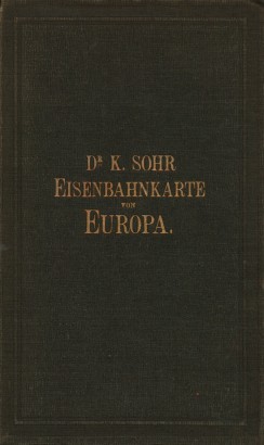 Einsenbahn- und Dampfchiffrouten-Karte von Europa