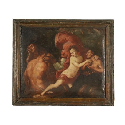 Mythological Subject Oil On Canvas 17th 18th Century