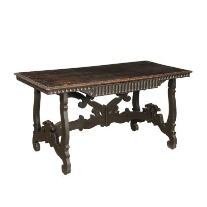 Neo Renaissance Fratino Table Poplar Italy 19th Century