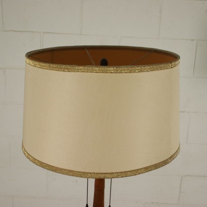 Lampe Table Basse Hêtre Placage de Noyer Italie Années 40-50