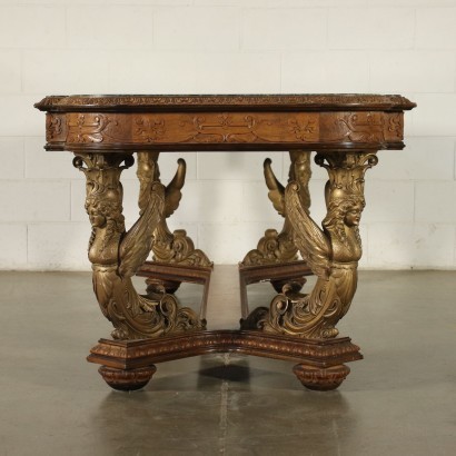 antique, table, antique table, antique table, antique Italian table, antique table, neoclassical table, 19th century table, Great Style Table
