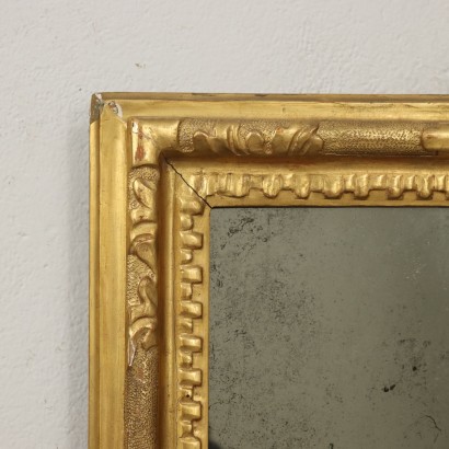 Miroir Engravé Baroque Italie XVIII Siècle