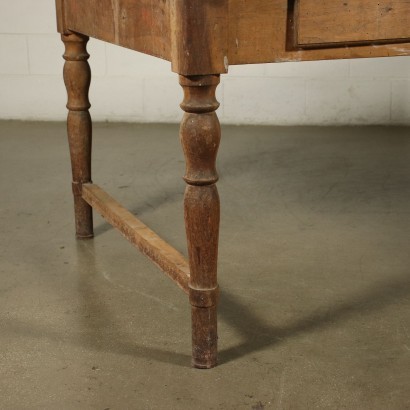 Big Working Table Walnut Italy 19th Century