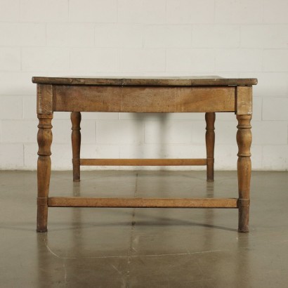 Big Working Table Walnut Italy 19th Century