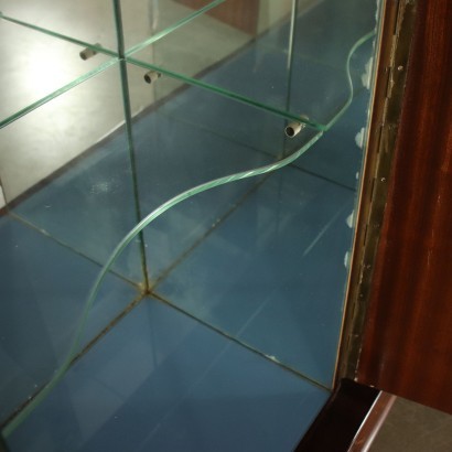 Sideboard Palisander Furnier Glas Italien 1950er-1960er