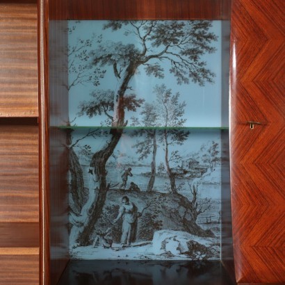 Sideboard Palisander Furnier Glas Italien 1950er-1960er