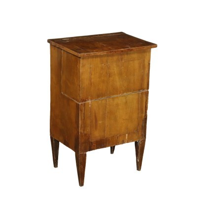 Directoire Bedside Table Walnut Italy 18th-19th Century