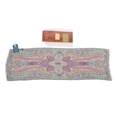 Etro, foulard etro, foulard pure soie, accessoires etro, occasion, Etro Paisley Print Foulard