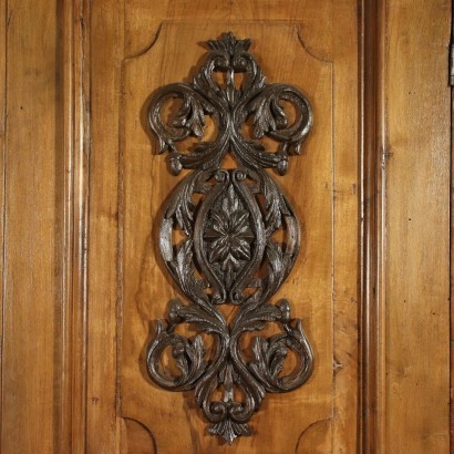 Two Doors Wardrobe Walnut Italy 18th-20th Century