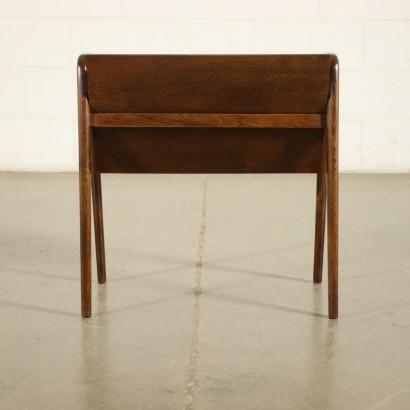 Magazine Rack Walnut Stained Ash Veneer Beech Italy 1950s