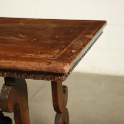 Fratino Table Made With Ancient Wood Walnut Italy 20th Century