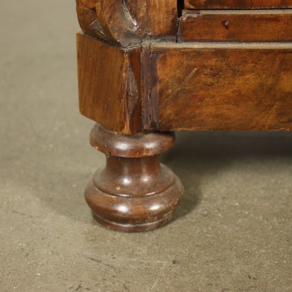 Paire de Tables de Chevet Umbertini Marbre Peuplier Italie 1870-1900