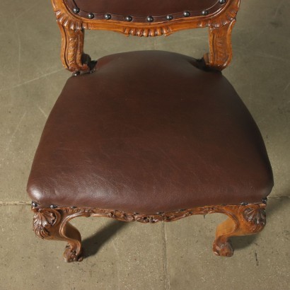antique, chaise, chaises antiques, chaise antique, chaise italienne antique, chaise antique, chaise néoclassique, chaise du XIXe siècle, Groupe de dix chaises de style baroque