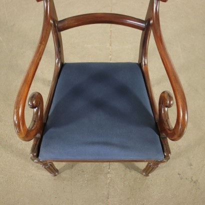 antiguo, sillón, sillones antiguos, sillón antiguo, sillón italiano antiguo, sillón antiguo, sillón neoclásico, sillón del siglo XIX, sillón Regency inglés