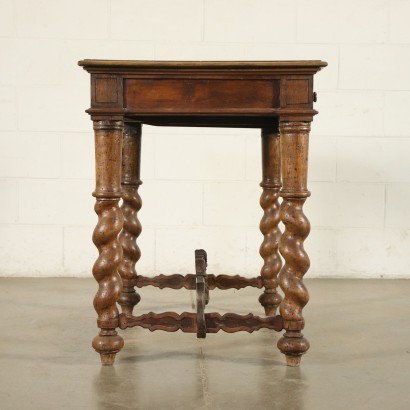 antique, table, antique table, antique table, antique Italian table, antique table, neoclassical table, 19th century table, Writing desk with Ancient Woods