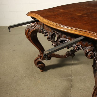 Barocchetto Revival Extendable Table Italy 20th Century