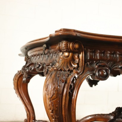 Table Style Baroque Bois - Italie XX Siècle