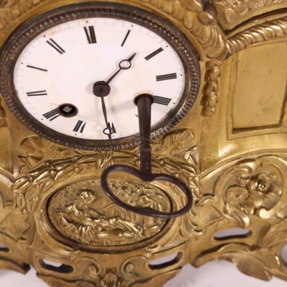 Gilded Bronze Table Clock France 19th Century