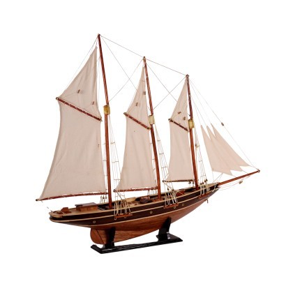 Sea Prince Atlantic Sailing Ship Model Wood Cloth 20th Century