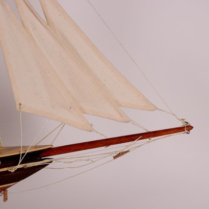Sea Prince Atlantic Sailing Ship Model Wood Cloth 20th Century