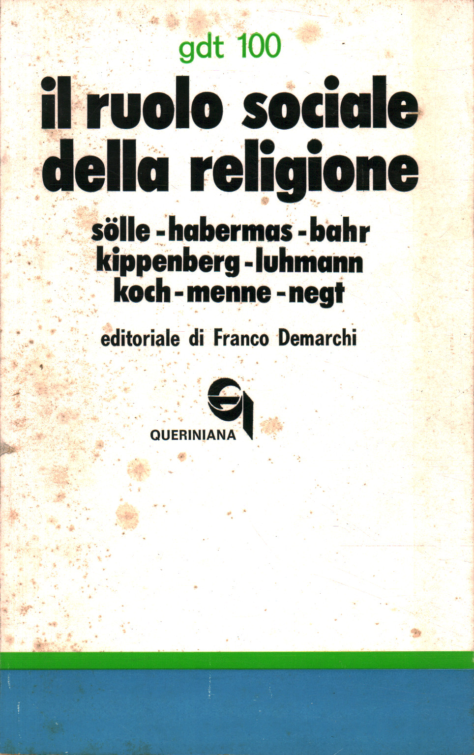 The social role of religion, AA. VV.