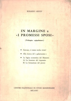 In margine a I Promessi Sposi