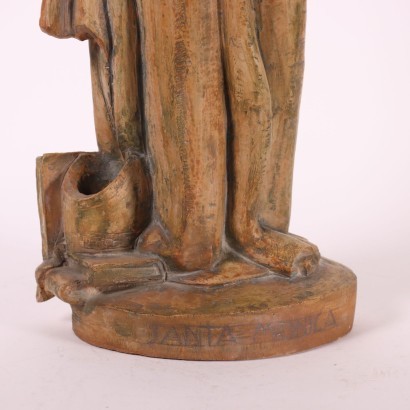 Santa Monica Sculpture Terracotta - Italy XX Century