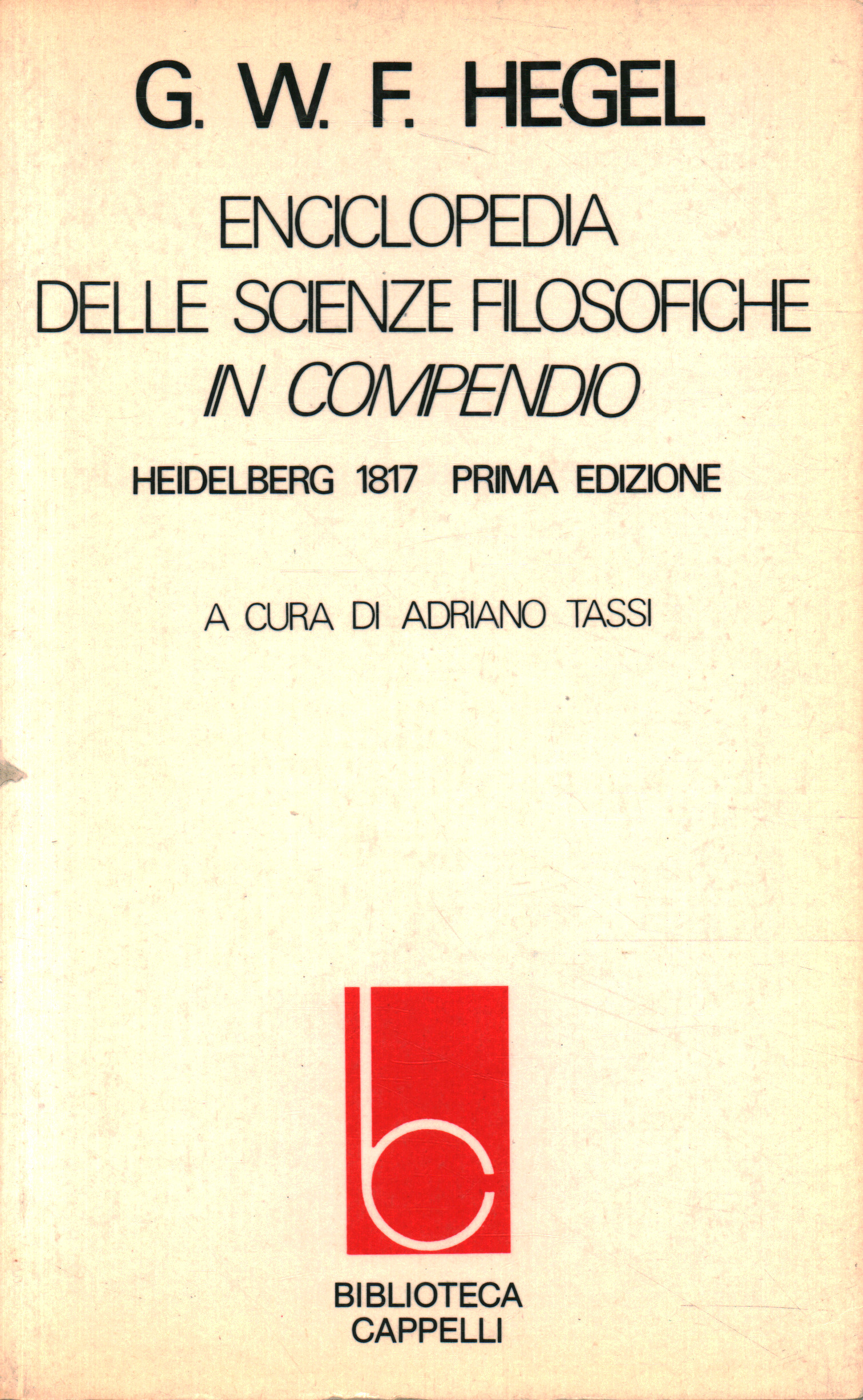 Enciclopedia delle scienze filosofiche in%