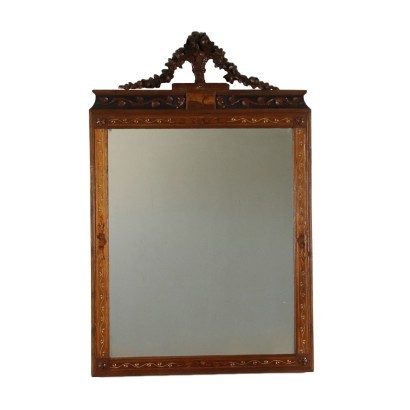 antique, miroir, miroir antique, miroir antique, miroir antique italien, miroir antique, miroir néoclassique, miroir du 19ème siècle - antiquités, cadre, cadre antique, cadre antique, cadre italien antique, cadre antique, cadre néoclassique, cadre 19ème siècle, Miroir Trentine Louis XVI